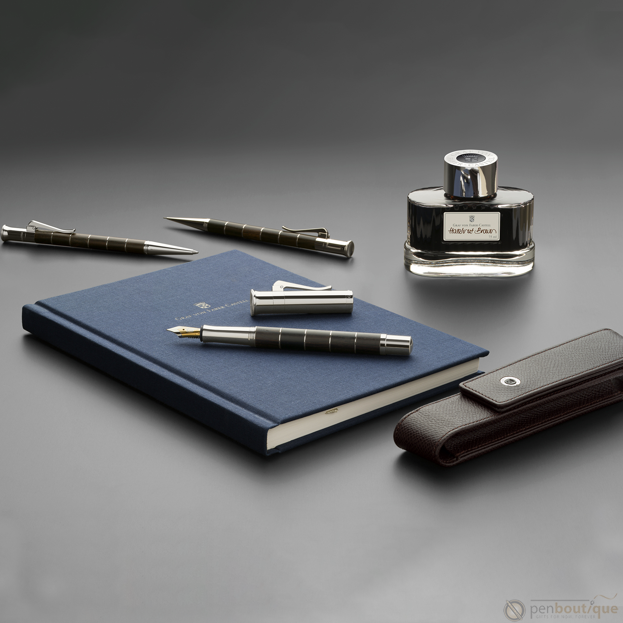 Graf Von Faber Castell Classic Anello Grenadilla Ballpoint Pen-Pen Boutique Ltd
