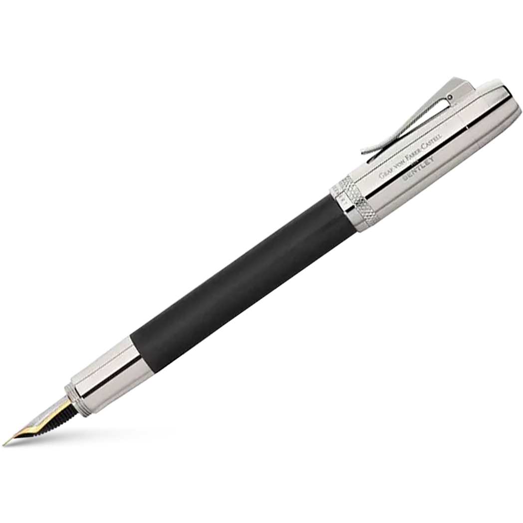 Graf von Faber-Castell Bentley II Fountain Pen - Sable Black Ebony Wood-Pen Boutique Ltd
