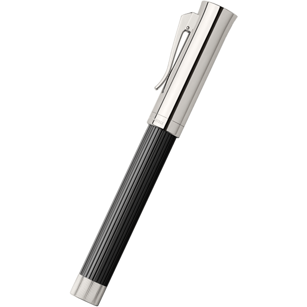 Graf Von Faber - Castell Intuition Rollerball pen - Platino Fluted Black - Pen Boutique Ltd