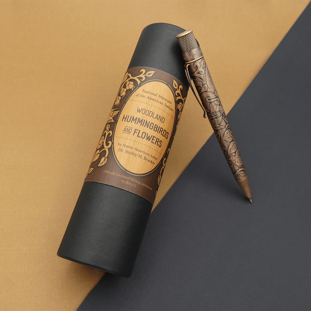 Retro 51 Smithsonian Rollerball Pen - NMAI - Hummingbird & Flowers - Pen Boutique Ltd