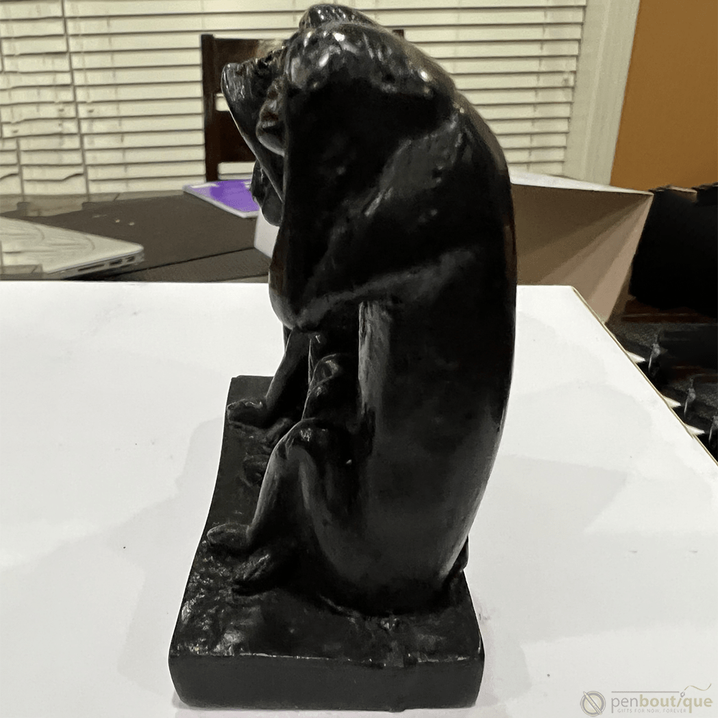 Pen Boutique Three Mini Wise Monkeys Paper Weight with Mask See Hear or Speak No Evil - Pen Boutique Ltd