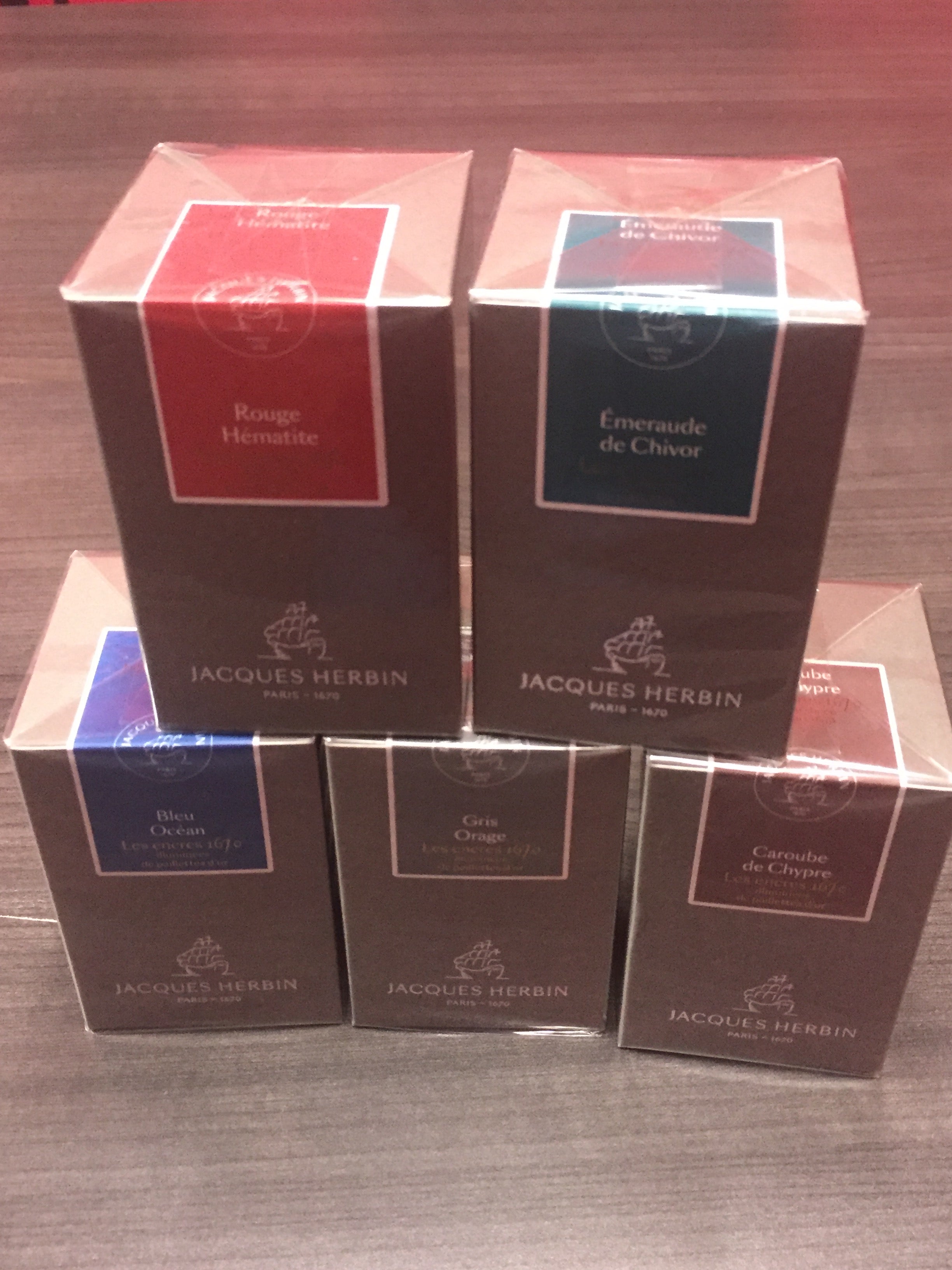 J. Herbin 1670" 340th Anniversary Caroube de Chypre Ink Bottle"-Pen Boutique Ltd