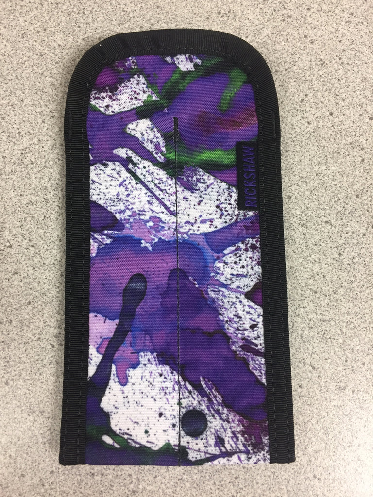 Rickshaw 2 Pen Coozy - Purple Splatter - Pen Boutique Ltd