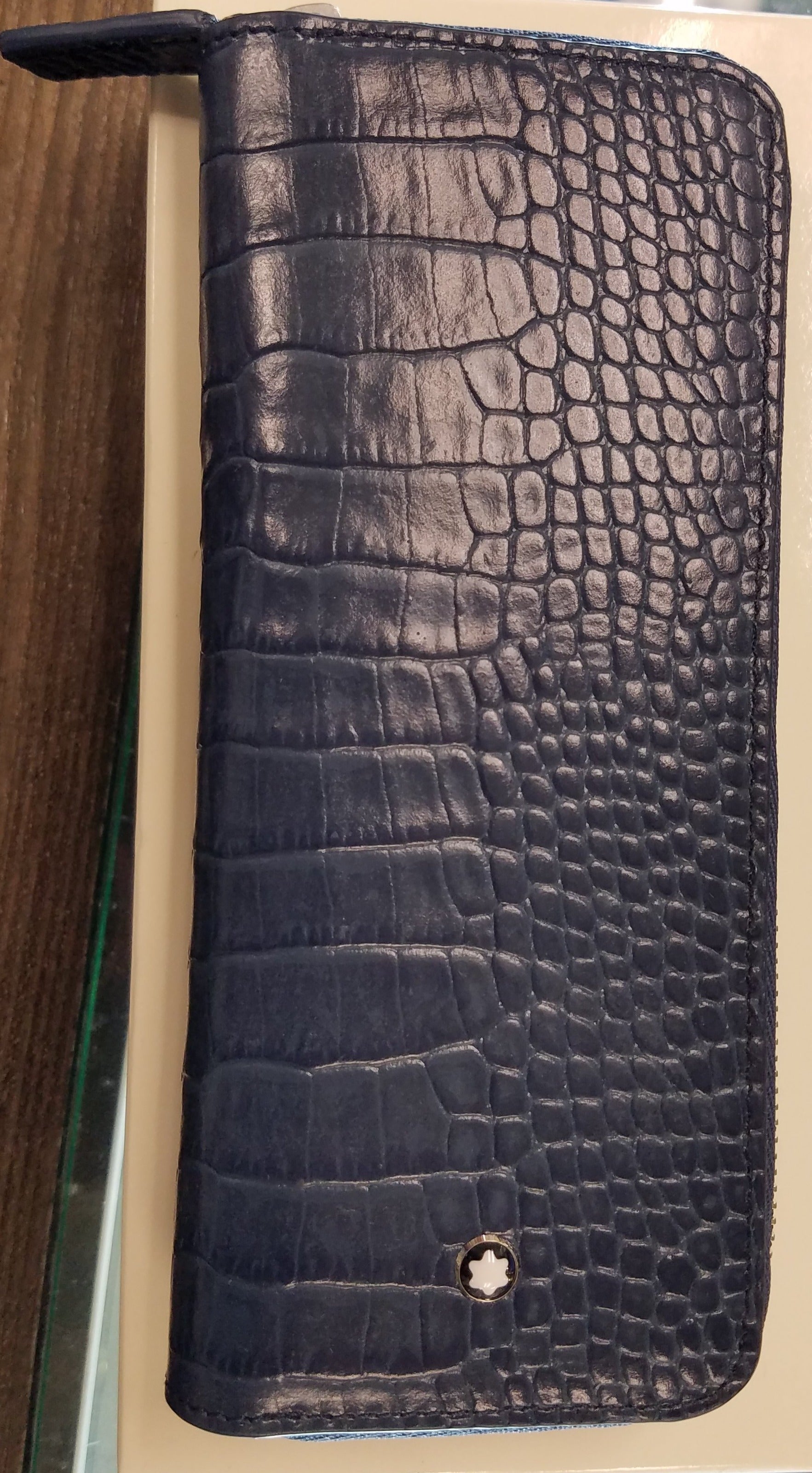 Montblanc Meisterstuck Selection 2 Pen Pouch - Indigo - Pen Boutique Ltd