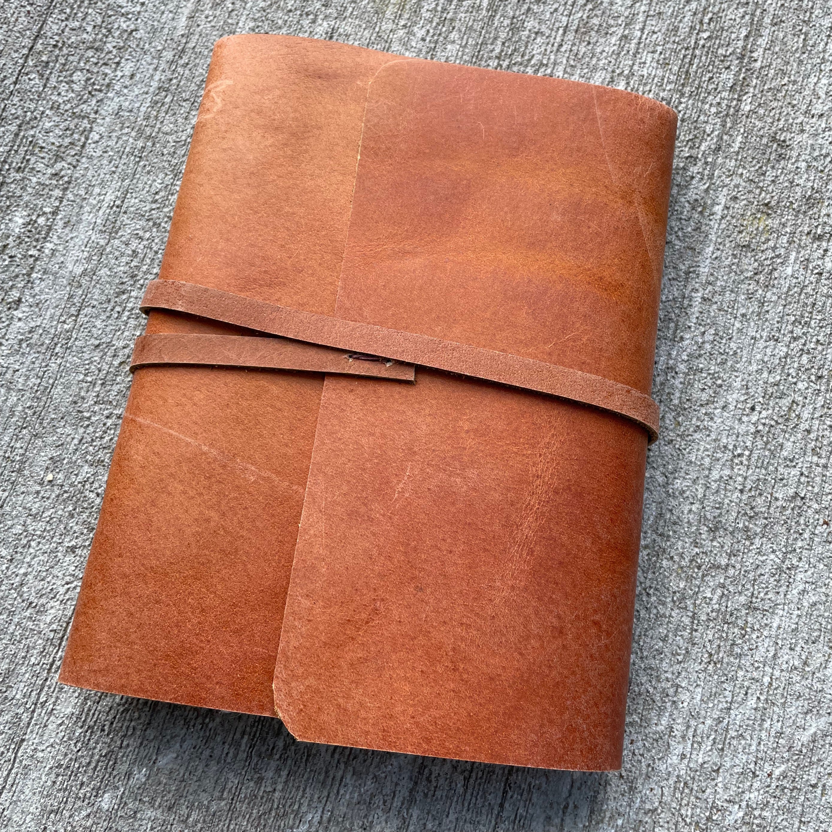 Monk Paper Buffalo Leather Tan Lokta Large Journal - Pen Boutique Ltd