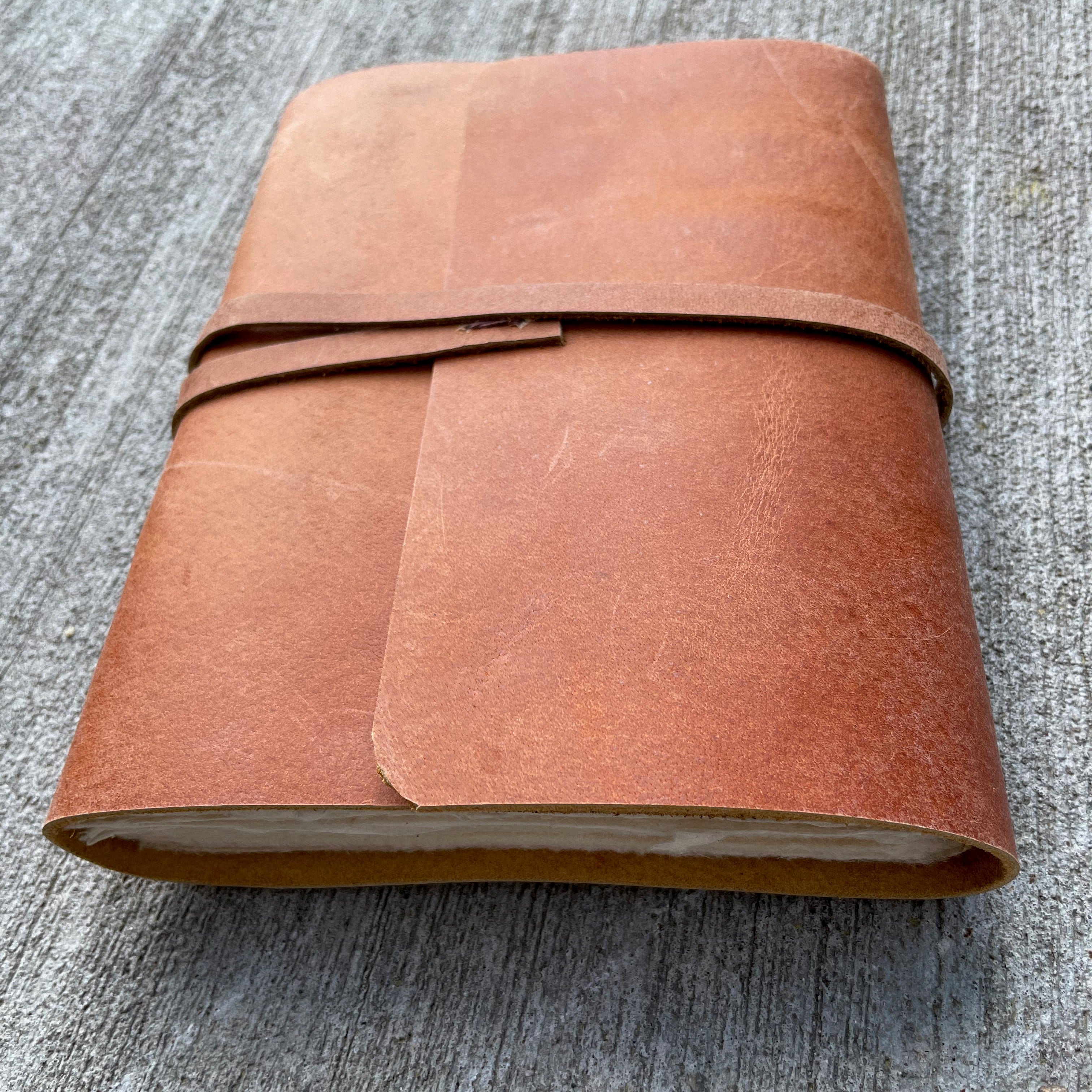 Monk Paper Buffalo Leather Tan Lokta Large Journal - Pen Boutique Ltd
