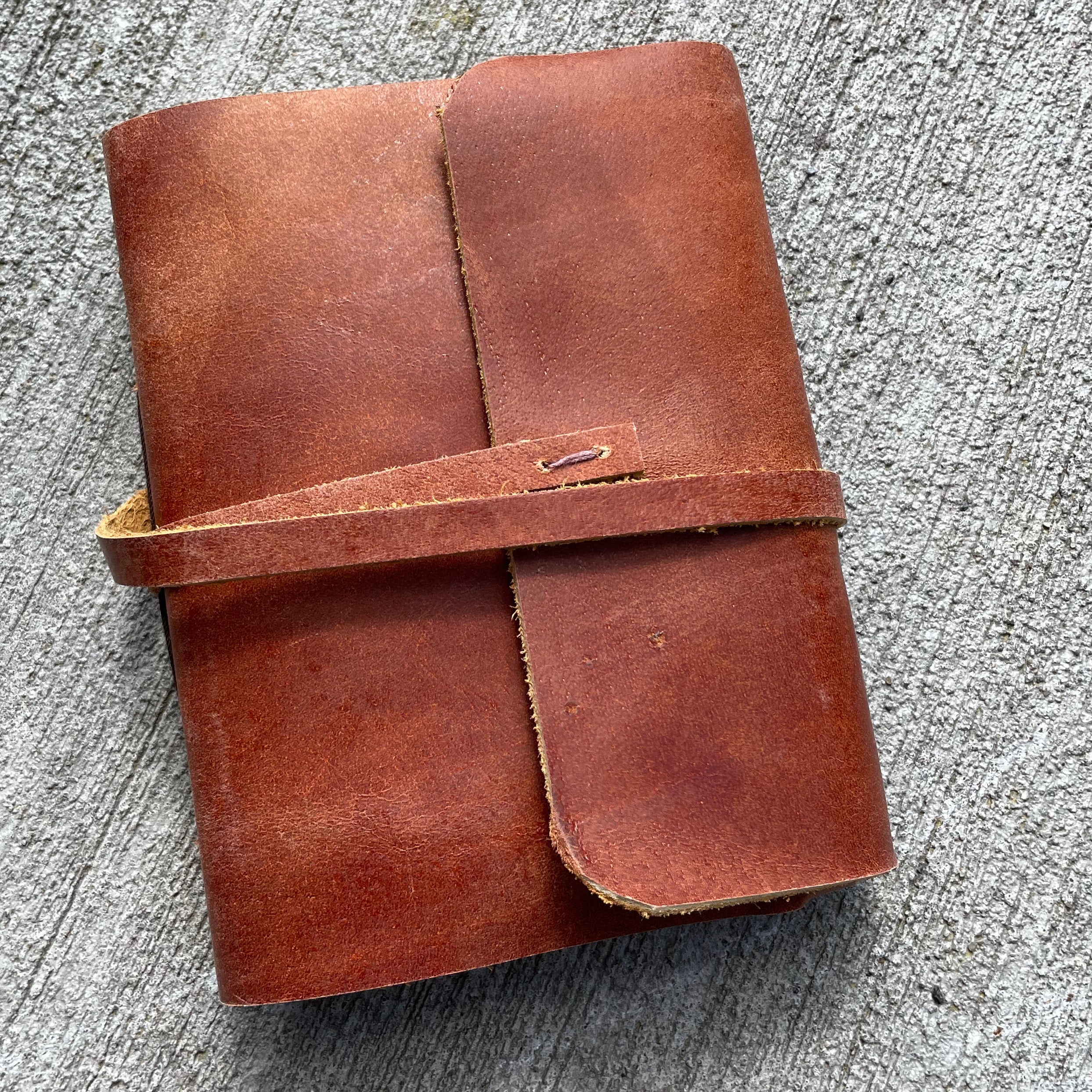 Monk Paper Buffalo Leather Tan Lokta Journal - Medium - Pen Boutique Ltd