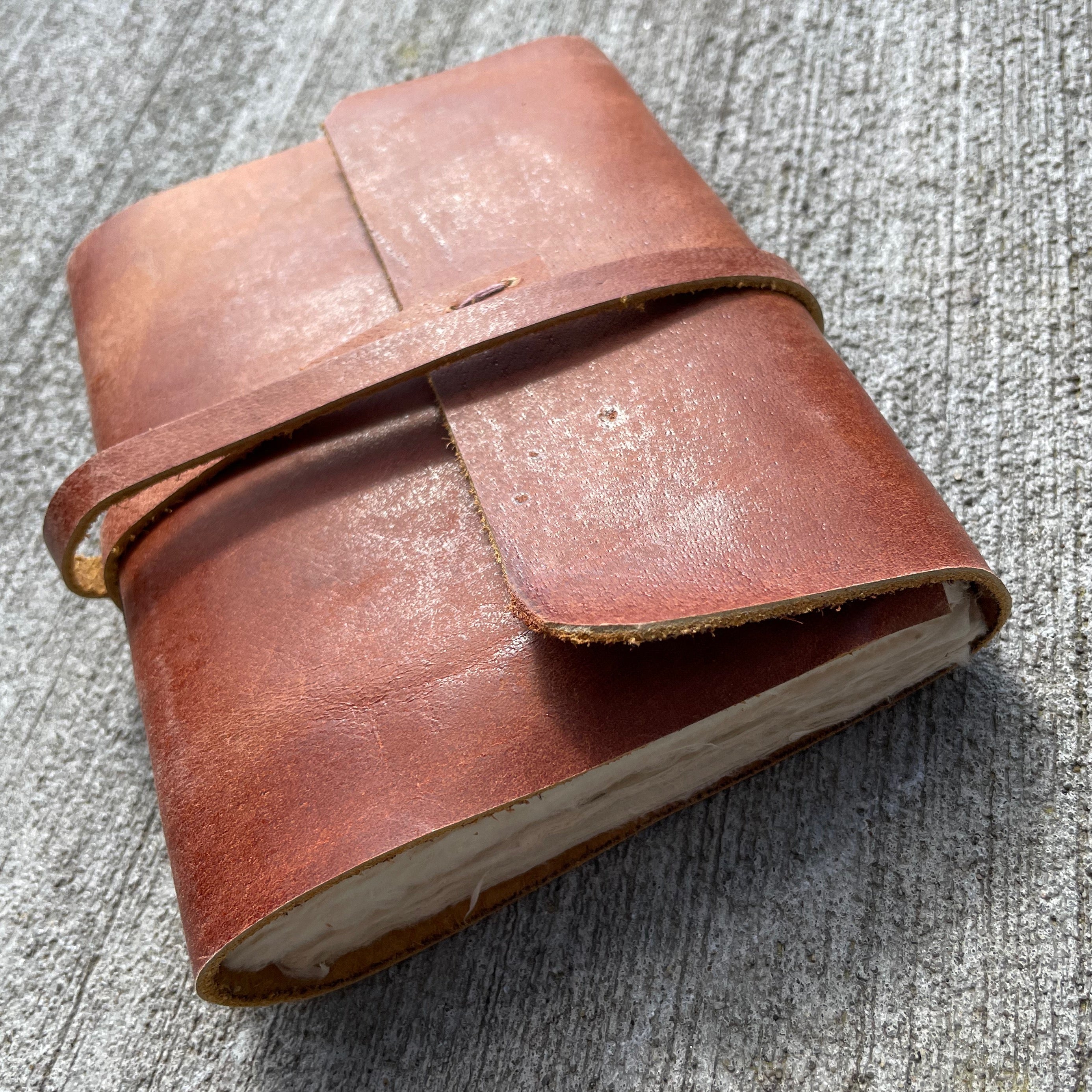 Monk Paper Buffalo Leather Tan Lokta Journal - Medium - Pen Boutique Ltd