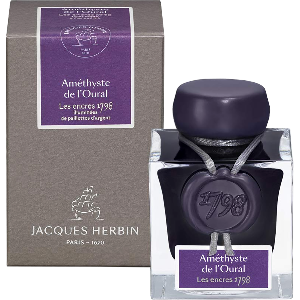 J. Herbin 1798 Amethyste De L’Oural (Ural Mountain Amethyst) Ink Bottle-Pen Boutique Ltd