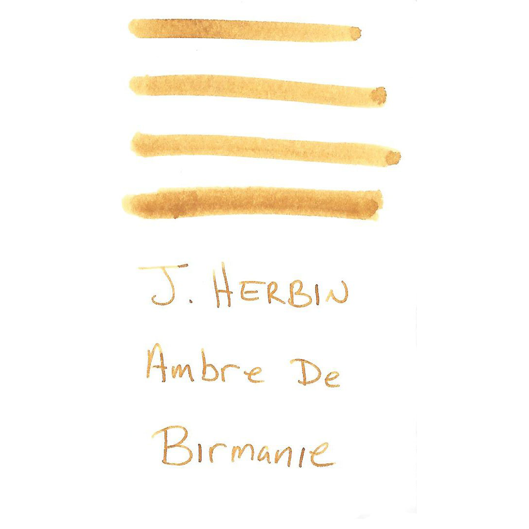 J. Herbin Fountain Pen Ambre De Birmanie Ink Cartridge-Pen Boutique Ltd