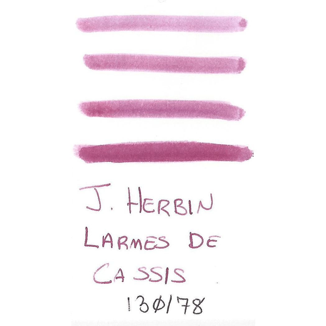 J. Herbin Fountain Pen Larmes De Cassis Bottled Ink - Pen Boutique Ltd