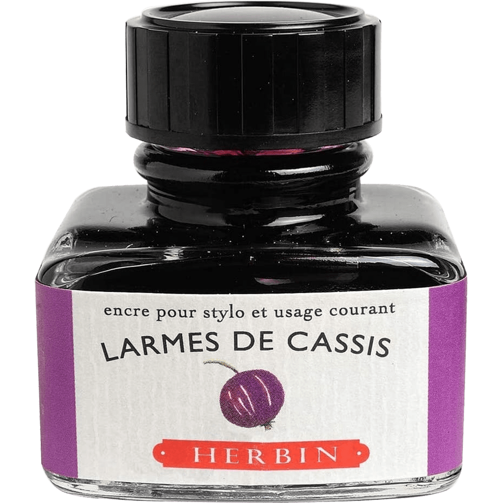 J. Herbin Fountain Pen Larmes De Cassis Bottled Ink - Pen Boutique Ltd