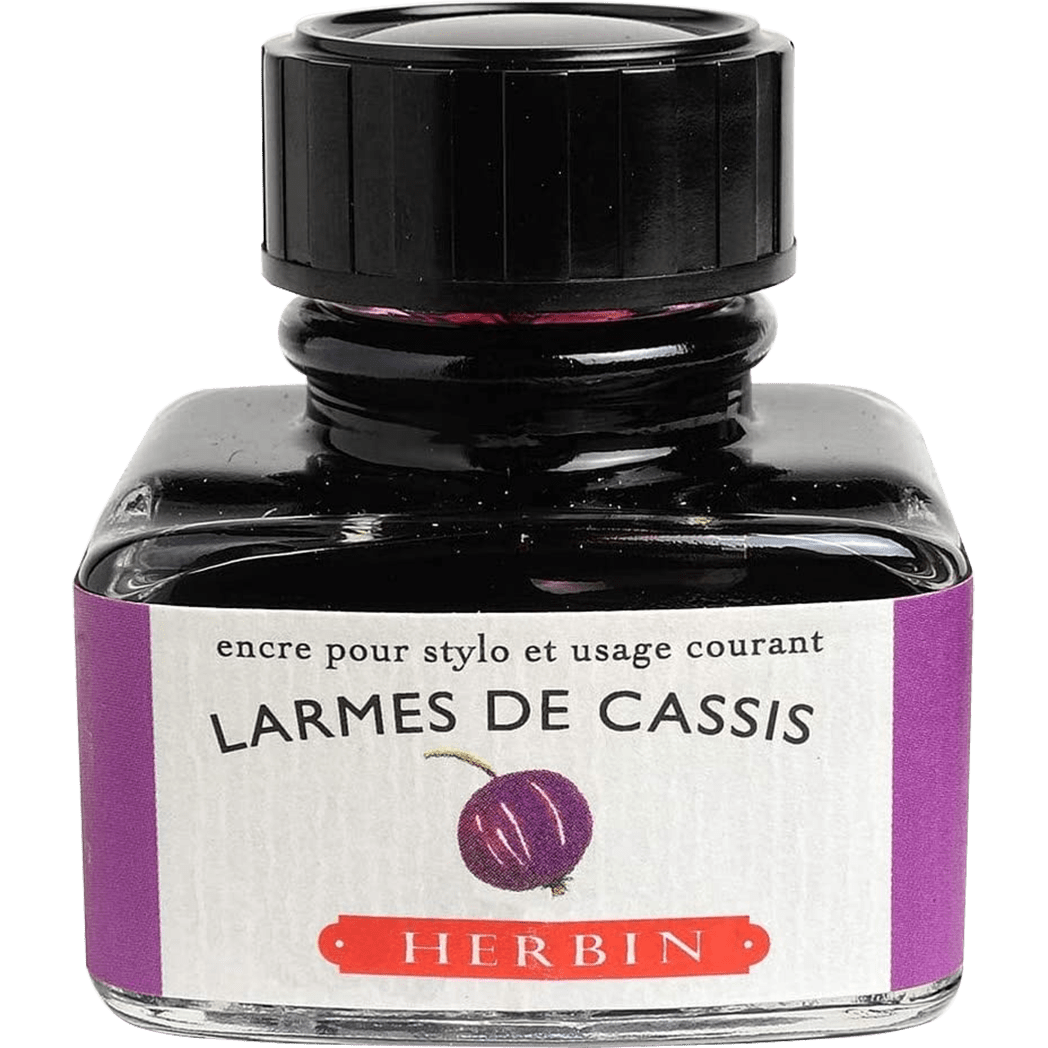 J. Herbin Fountain Pen Larmes De Cassis Bottled Ink - Pen Boutique Ltd