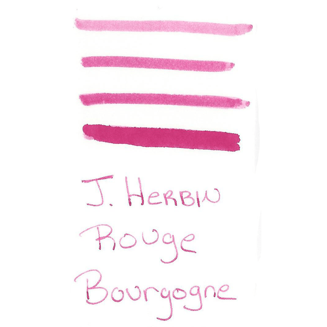J. Herbin Fountain Pen Rouge Bourgogne Bottled Ink - Pen Boutique Ltd