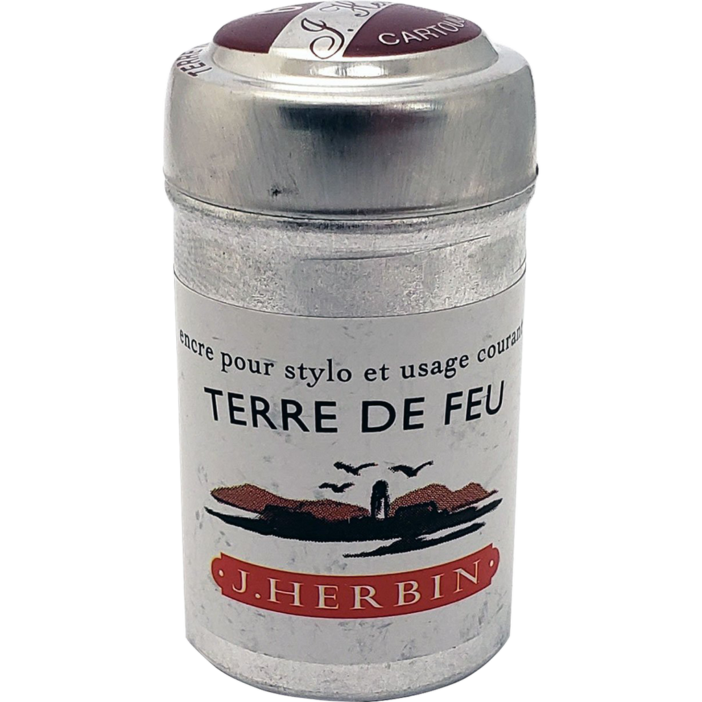 J. Herbin Fountain Pen Terre De Feu Ink Cartridge-Pen Boutique Ltd