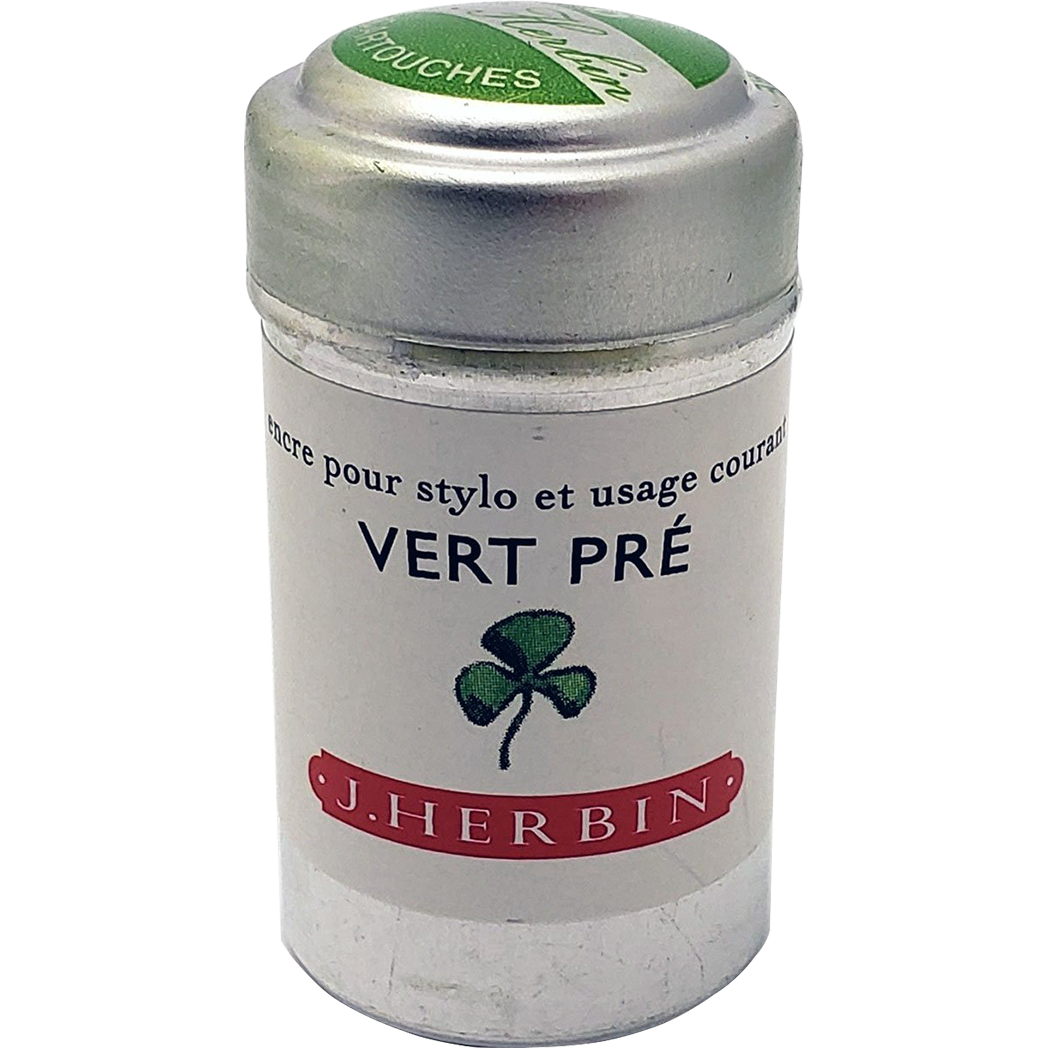 J. Herbin Fountain Pen Vert Pre Ink Cartridge-Pen Boutique Ltd