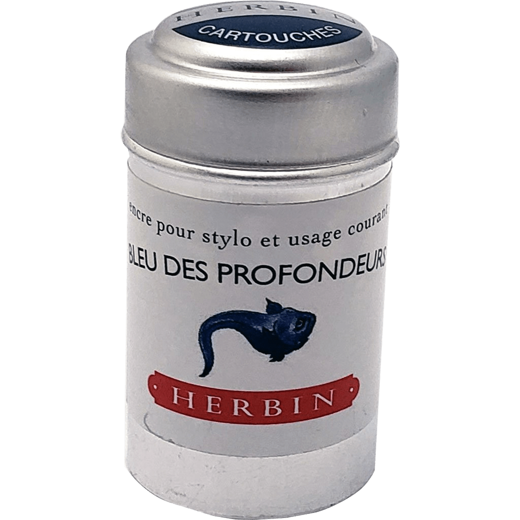 J. Herbin Ink Cartridge - Bleu Des Profondeurs - Pen Boutique Ltd