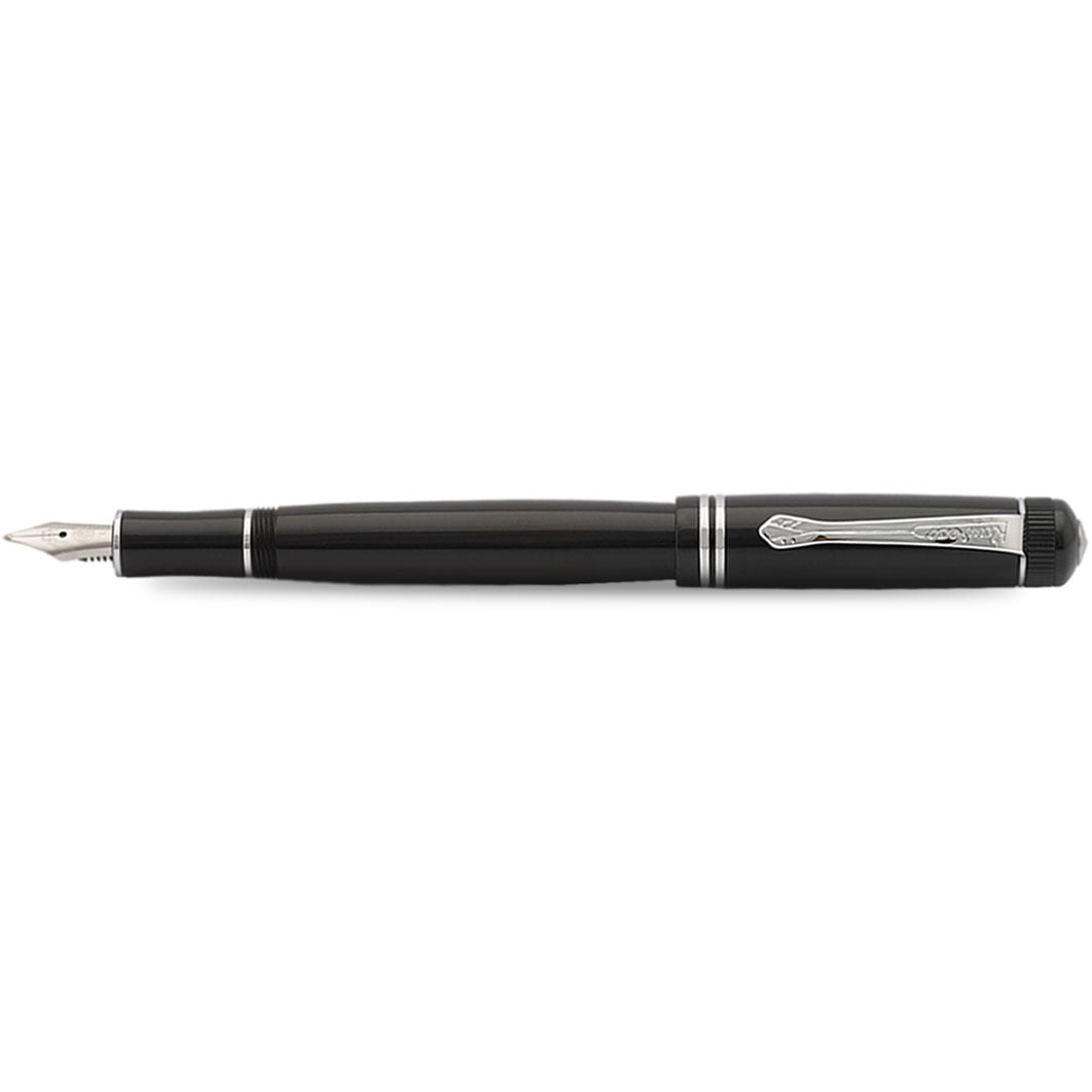 Kaweco Dia2 Fountain Pen - Chrome Trim - Black-Pen Boutique Ltd