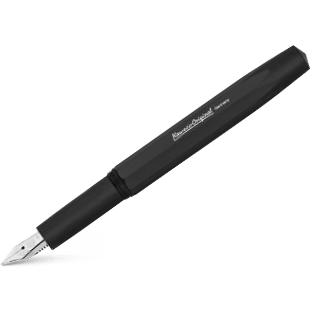 Kaweco Original Fountain Pen - Black - Chrome Trim (060 Nib) - Pen Boutique Ltd