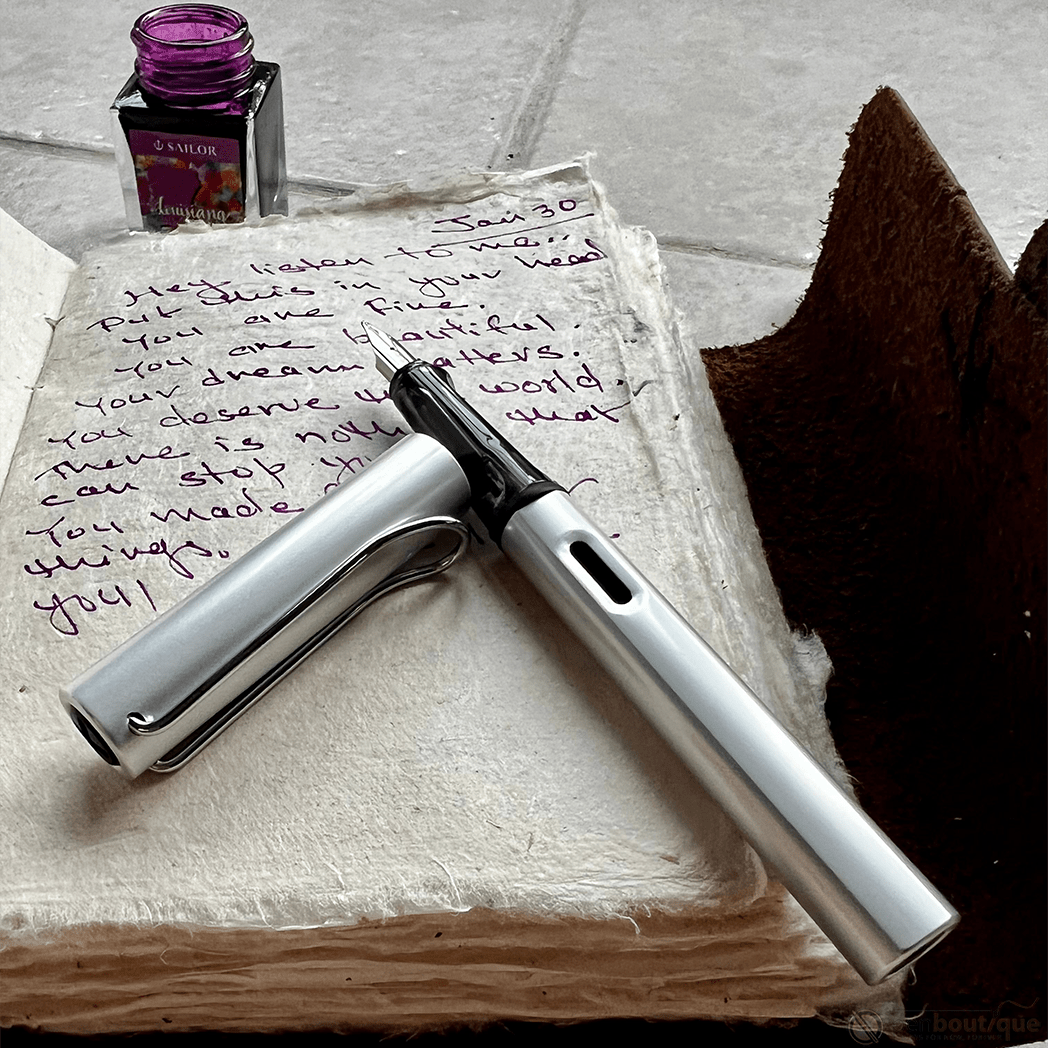 On Sale : Lamy Al - Star Fountain Pen - Special Edition - WhiteSilver - Pen Boutique Ltd