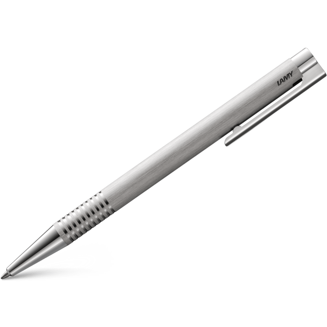 Lamy Logo Ballpoint Pen - Brushed Stainless Steel - Pen Boutique Ltd