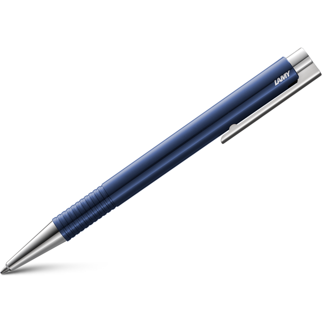 Lamy Logo M+ Blue Glossy Ballpoint Pen-Pen Boutique Ltd