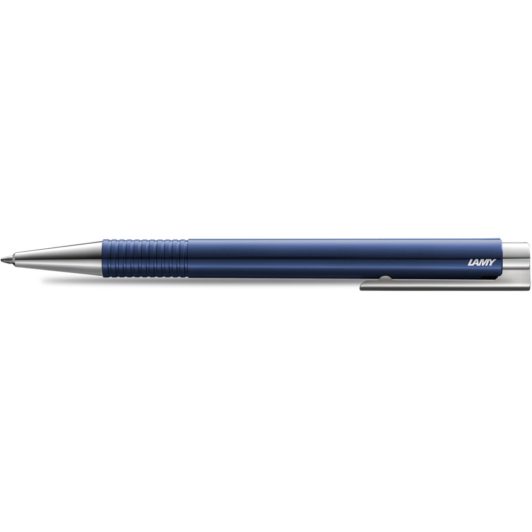 Lamy Logo M+ Blue Glossy Ballpoint Pen-Pen Boutique Ltd