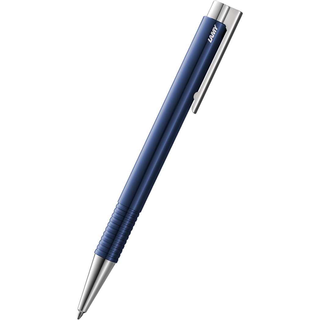 Lamy Logo M+ Blue Glossy Ballpoint Pen-Pen Boutique Ltd