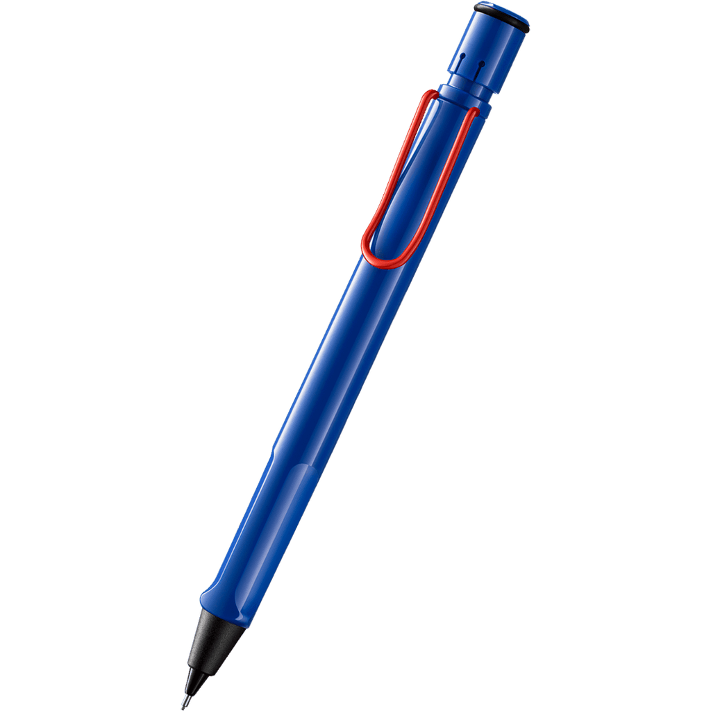 Lamy Safari Mechanical Pencil - Blue - Red Trim (Special Edition) - Pen Boutique Ltd