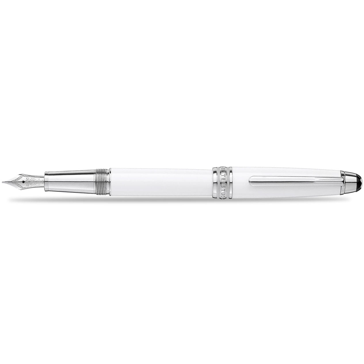 Montblanc Meisterstück Fountain Pen - Solitaire White - Platinum Trim - Classique - Pen Boutique Ltd