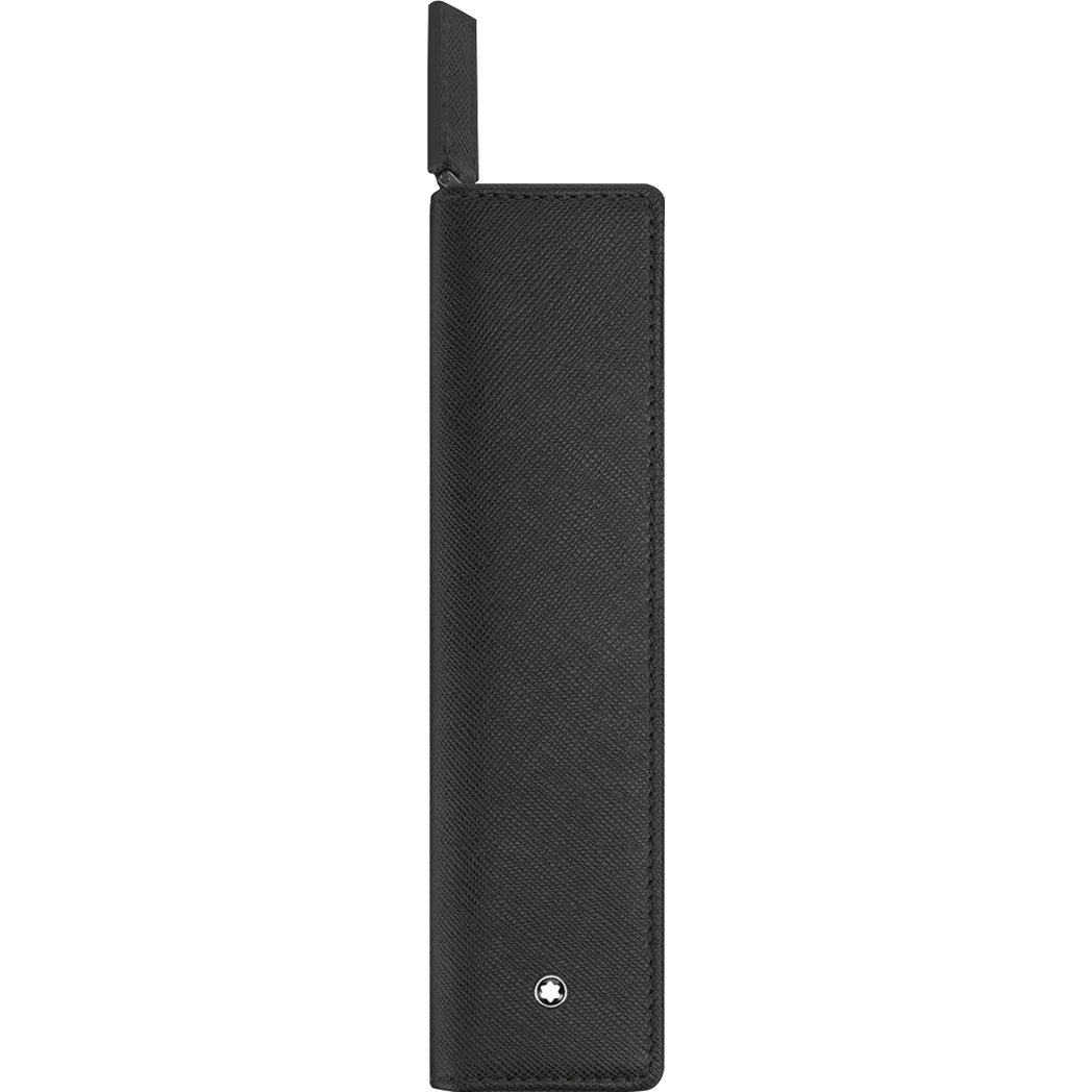 Montblanc Meisterstuck Pen Pouch - Sartorial Black (Single)-Pen Boutique Ltd