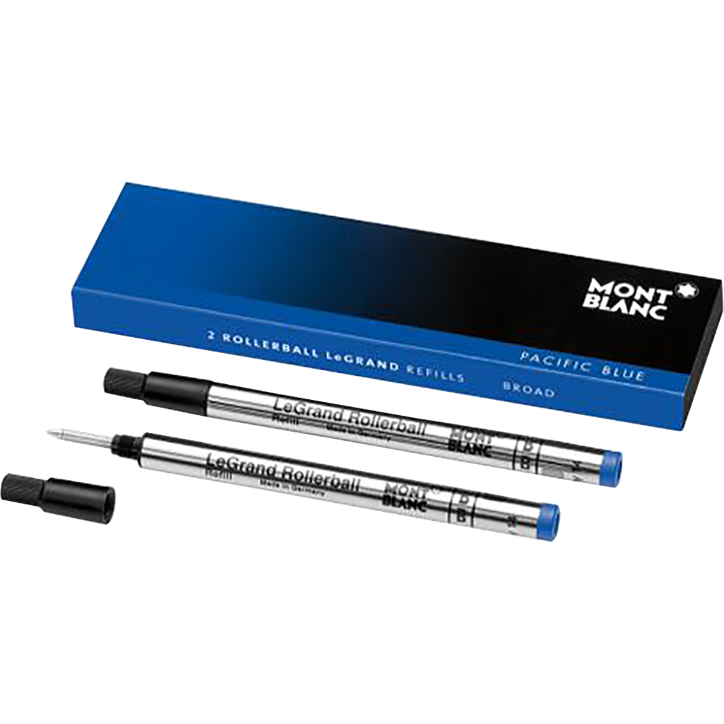 Montblanc Rollerball Refill - Pacific Blue (Fits LeGrand Rollerball Pen)-Pen Boutique Ltd