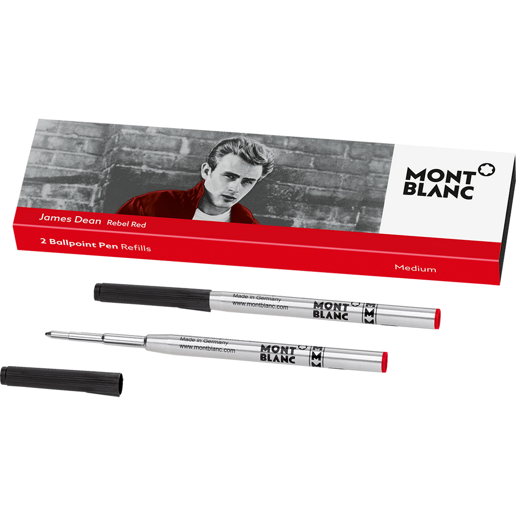 Montblanc Ballpoint Refill - Great Characters - James Dean 2018 - Medium (2 Per Pack)-Pen Boutique Ltd