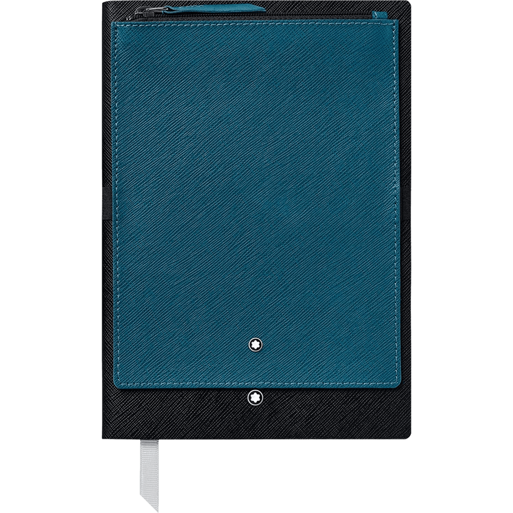 Montblanc Notebook - 146 Petrol Blue - Pass-Partout Pocket - Pen Boutique Ltd