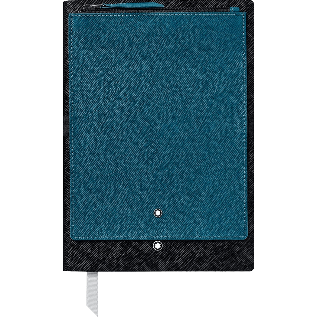 Montblanc Notebook - 146 Petrol Blue - Pass-Partout Pocket - Pen Boutique Ltd