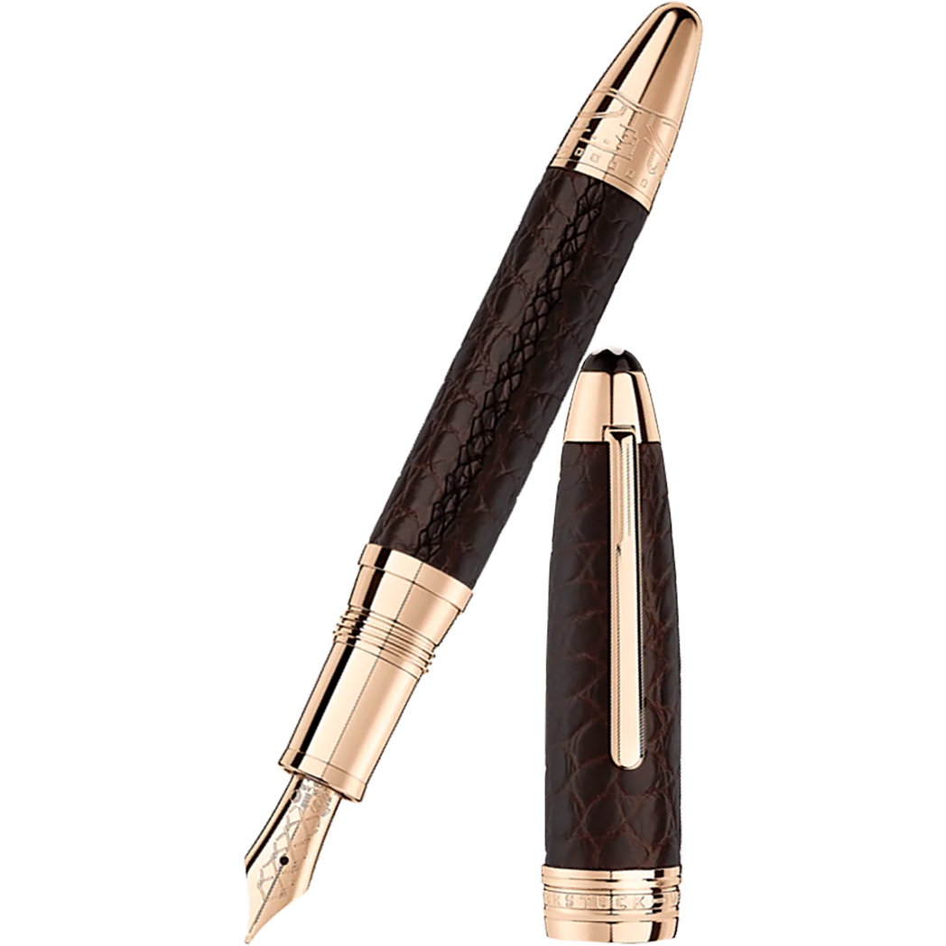 Montblanc Meisterstuck Fountain Pen - Great Masters - Alligator Leather - Brown-Pen Boutique Ltd