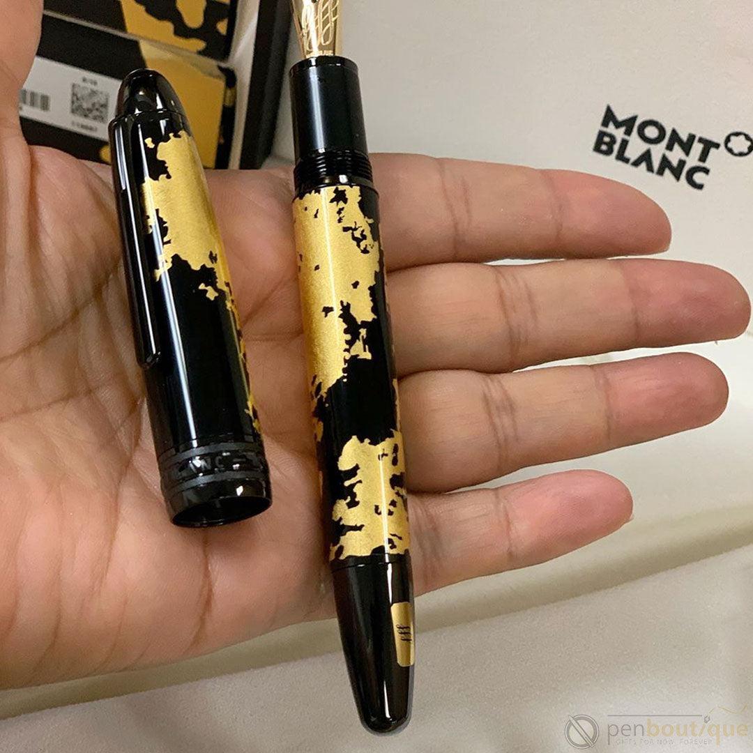 Montblanc Meisterstuck Fountain Pen - 146 Solitaire - Gold Leaf - Flex Nib-Pen Boutique Ltd