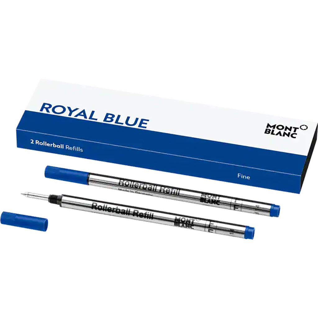 Montblanc Rollerball Refill - Royal Blue (2 Per Pack) - Pen Boutique Ltd