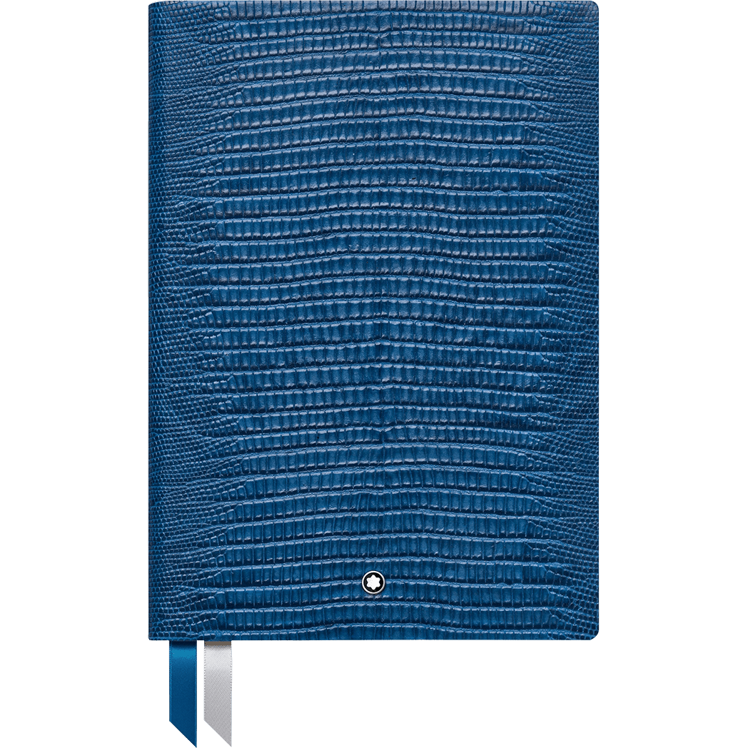 Montblanc Notebook - 146 Lizard Print - Federal Blue - Lined - Pen Boutique Ltd
