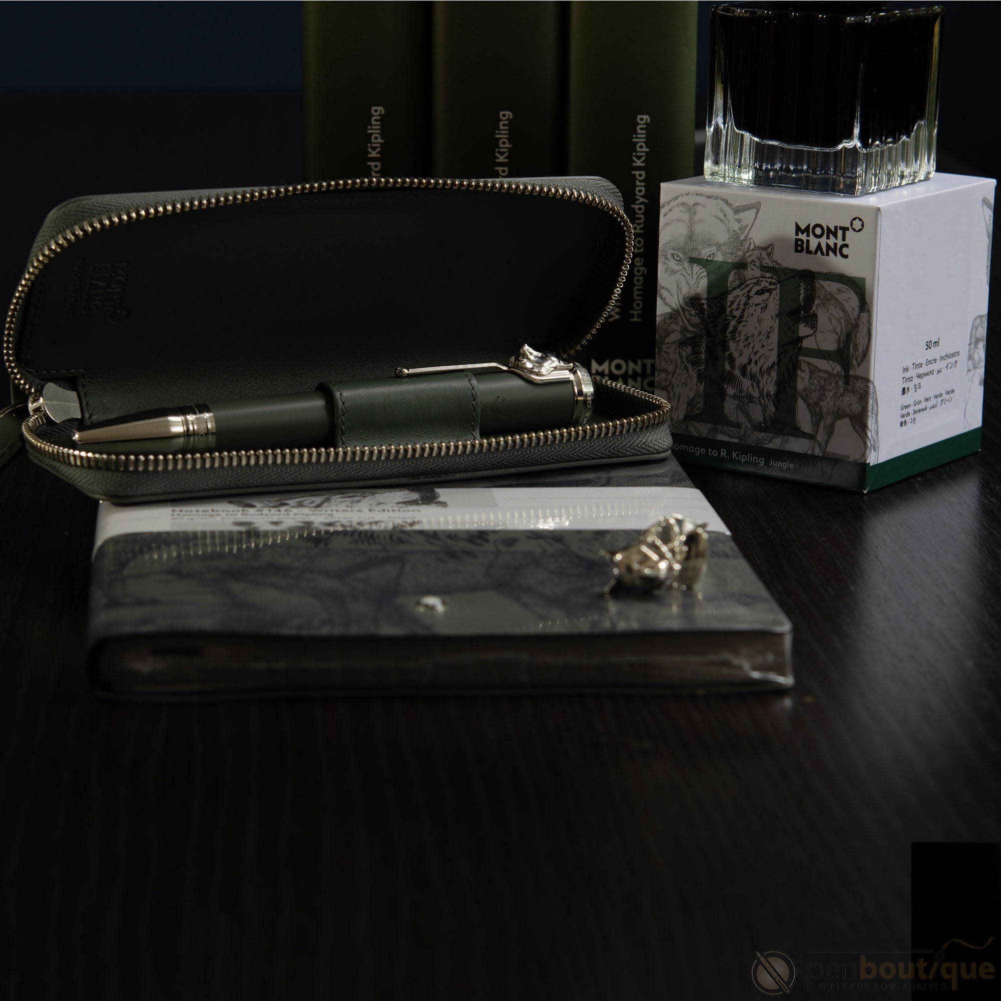 Montblanc Cufflinks - Kipling - Silver - Pen Boutique Ltd