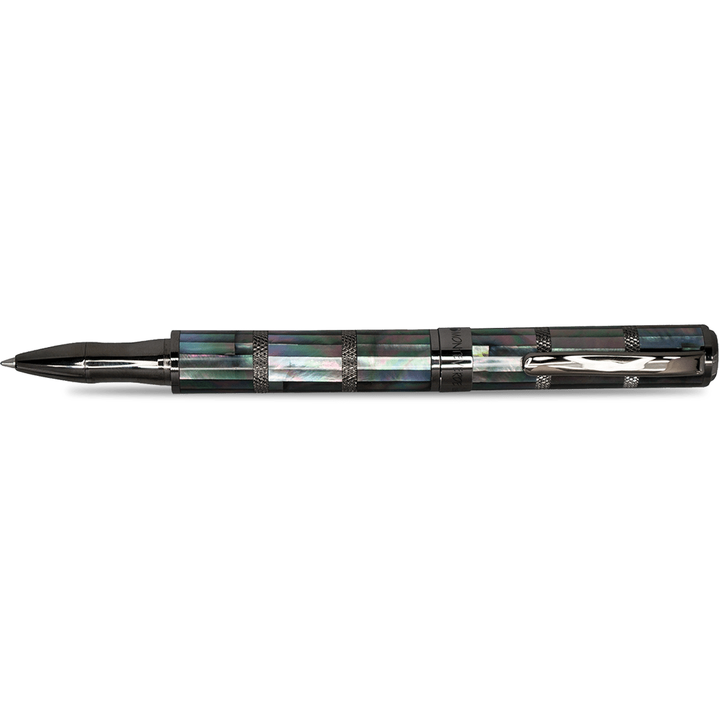 Monteverde Regatta Rollerball Pen - Limited Edition - Black Mother of Pearl - Gunmetal Trim - Pen Boutique Ltd