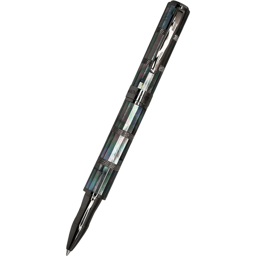 Monteverde Regatta Rollerball Pen - Limited Edition - Black Mother of Pearl - Gunmetal Trim - Pen Boutique Ltd