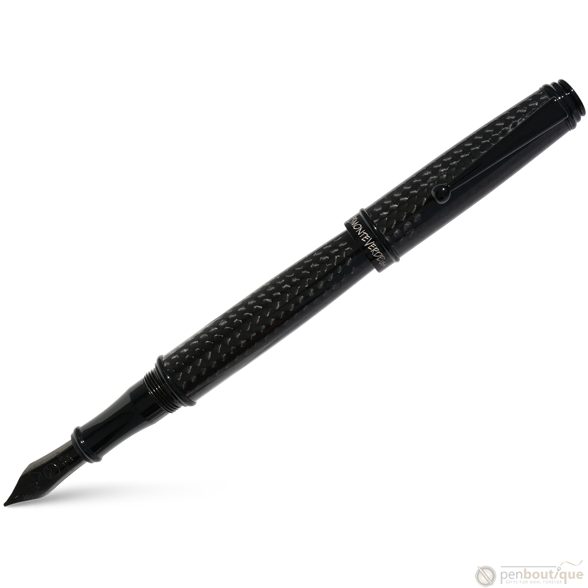 Monteverde Invincia Deluxe Black Fountain Pen-Pen Boutique Ltd