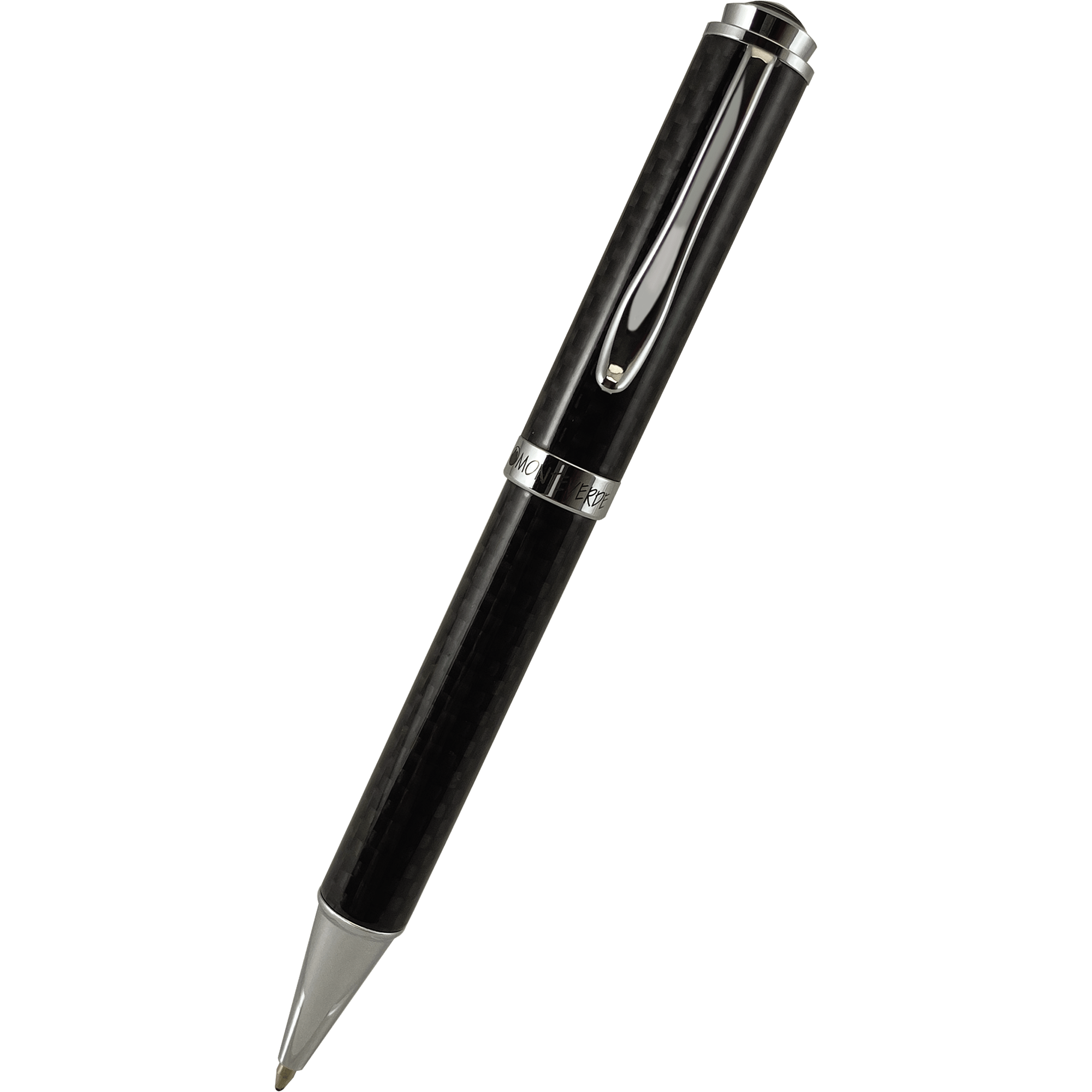 Monteverde Innova Ballpoint Pen - Black - Chrome Trim (20th Anniversary) - Pen Boutique Ltd