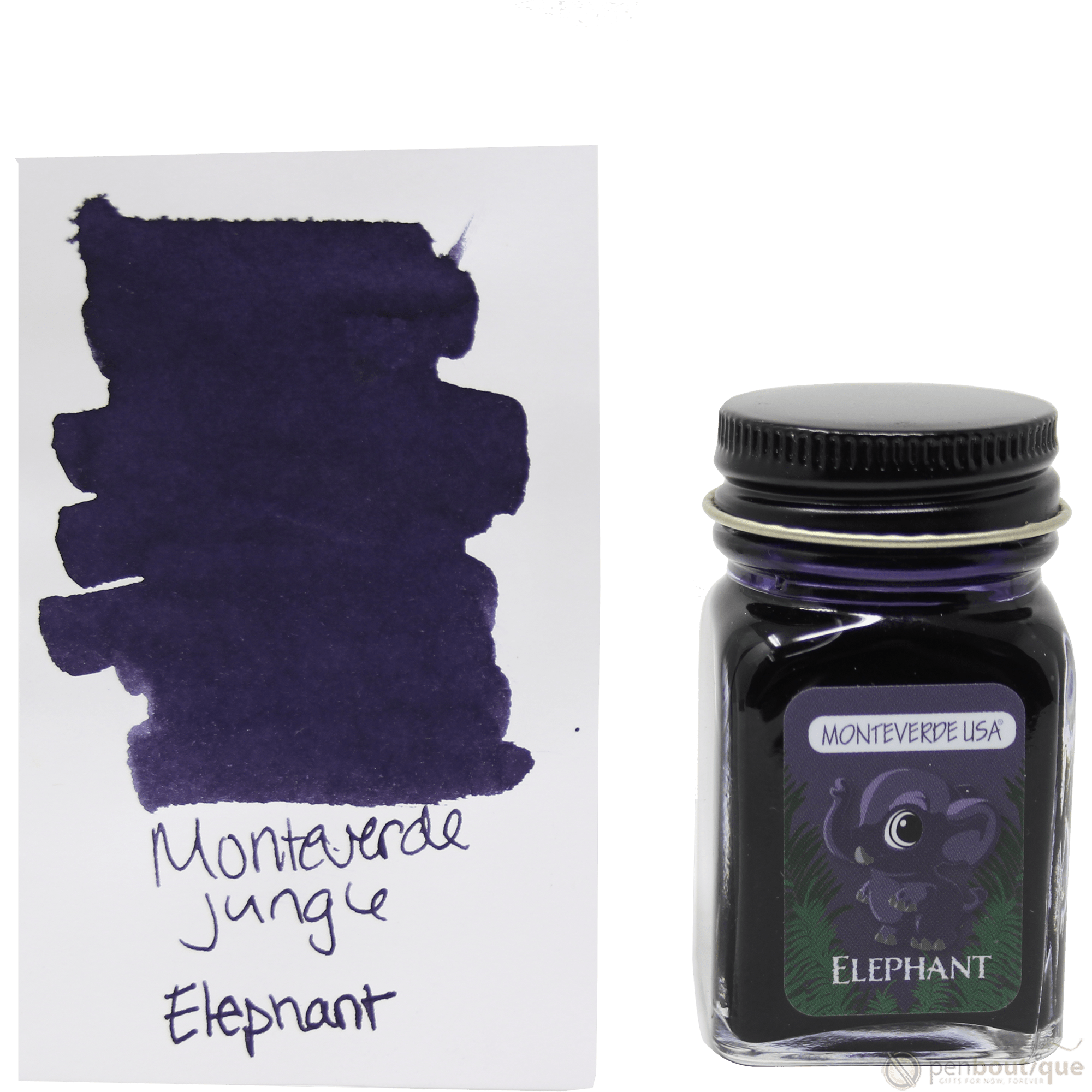 Monteverde Ink Bottle - Jungle Elephant (Purple) - 30 ml - Pen Boutique Ltd