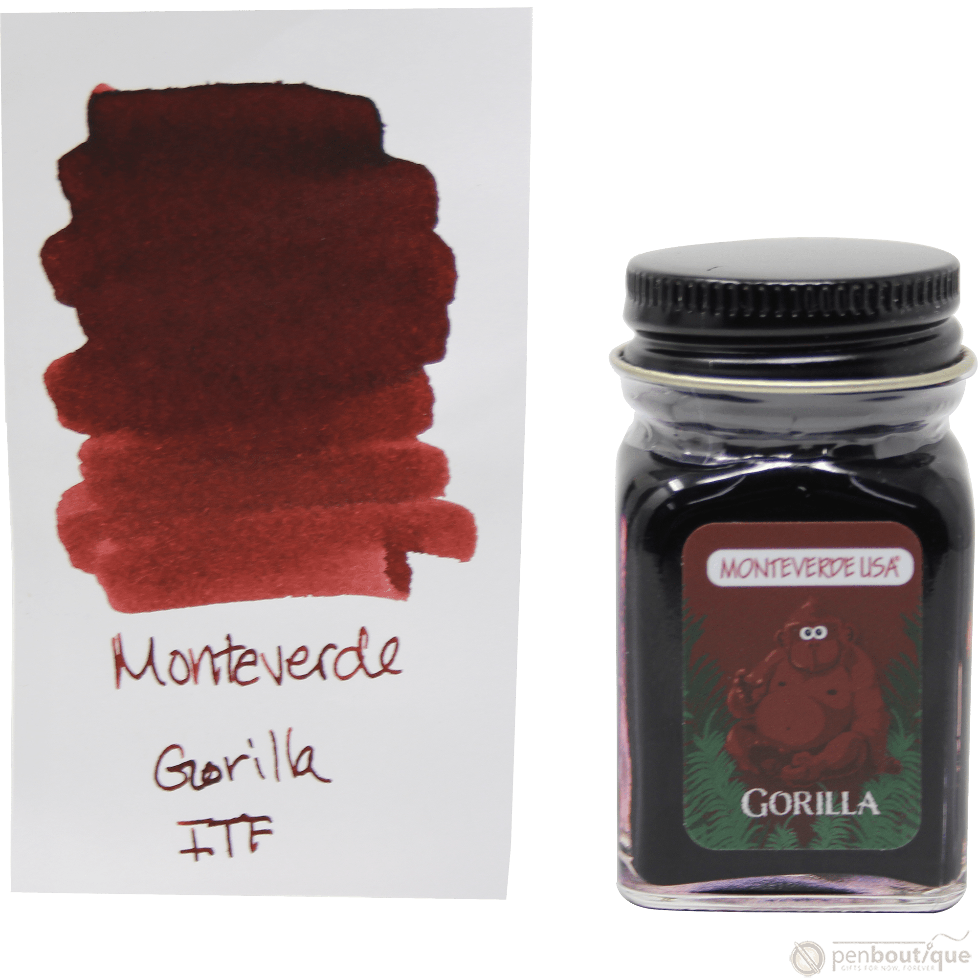 Monteverde Ink Bottle - Jungle Gorilla (Red) - 30 ml - Pen Boutique Ltd