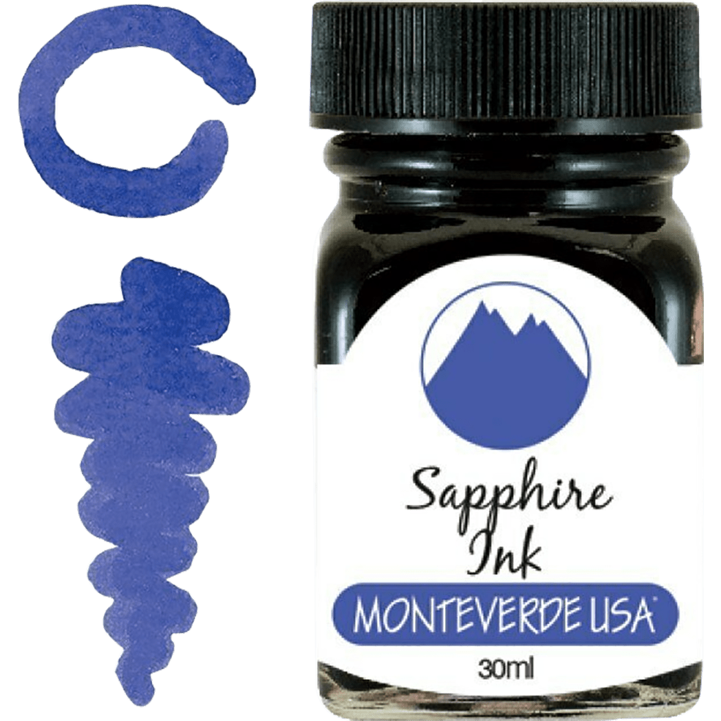 Monteverde Gemstone Sapphire 30 ml Ink Bottle - Pen Boutique Ltd