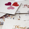 Monk Paper Thank You Note with Heart design Envelope - pack of 12 - Pen Boutique Ltd