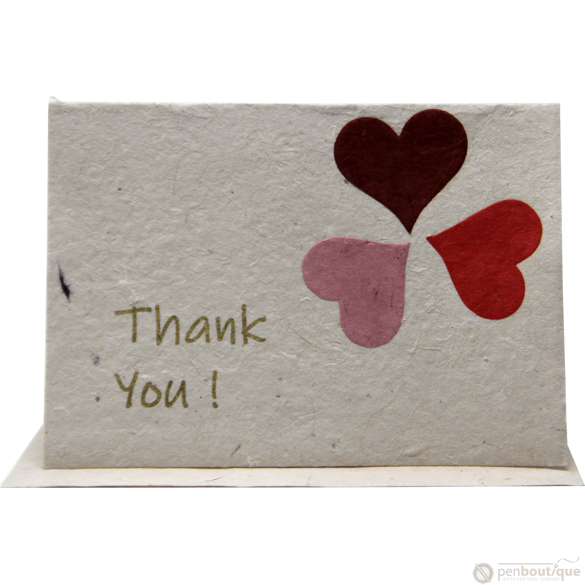 Monk Paper Thank You Note with Heart design Envelope - pack of 12 - Pen Boutique Ltd