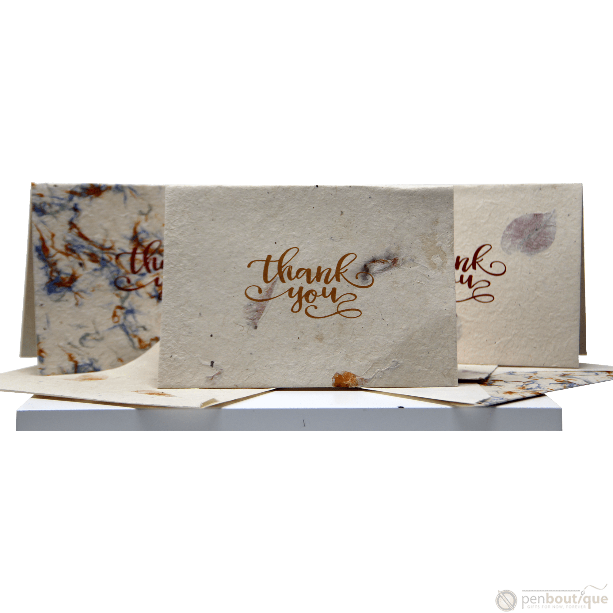 Monk Paper Thank You Note with Hemp design Envelope - pack of 12 - Pen Boutique Ltd